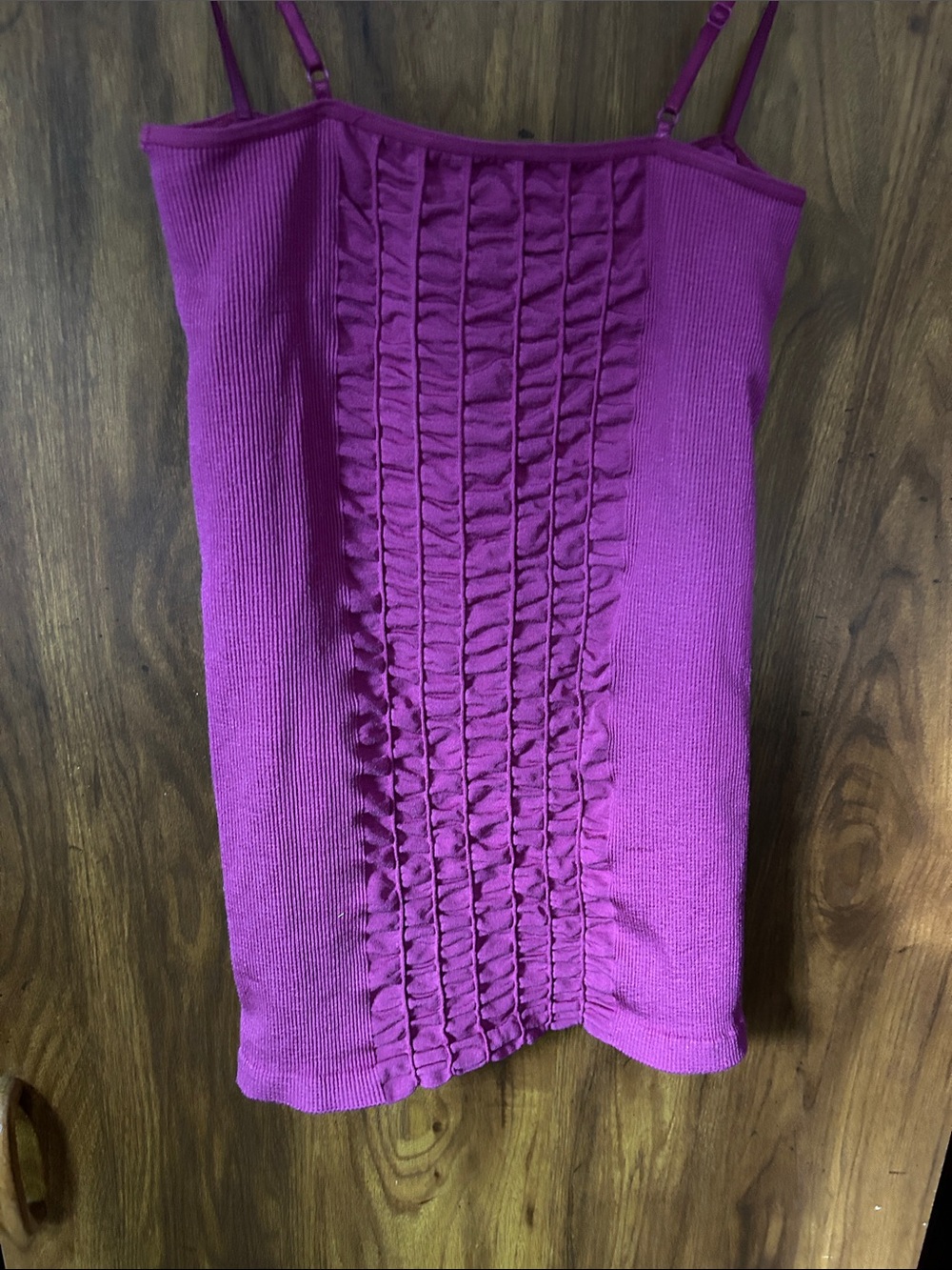 Free People Raspberry Ruched Knit Cami - Picture 2 of 3